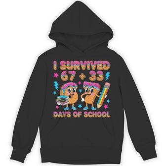 I Survived 67 100 Days Of School 100Th Day Of School Hoodie | Mazezy
