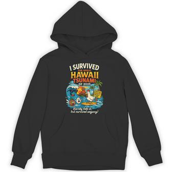 I Survived The Great Hawaii Tsunami Of 2025 Cool Costume Hoodie | Seseable UK