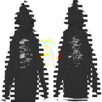 T-Rex Dinosaur Taco Lover Cinco De Mayo Sombrero Poncho Hoodie - Thegiftio