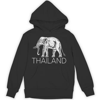 Thailand Elephant Symbol Siam Flag Thai Emblem Hoodie - Thegiftio UK