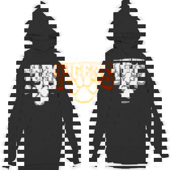 Tigers School Spirit Mascot Back To School Orange Hoodie - Seseable