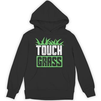 Touch Grass Joke Meme Outside Touch Grass Hoodie - Thegiftio UK