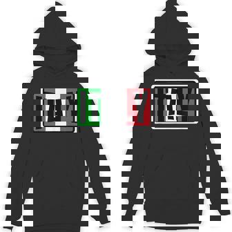 Traditional Italy RedGreen Country Flag Italian Fan Unisex Hoodie | Mazezy