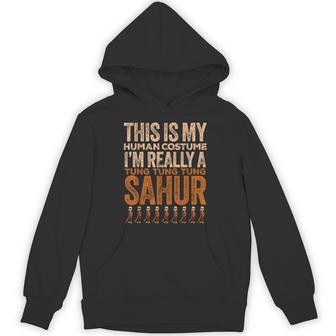 Tung Tung Tung Sahur Human Costume Halloween Hoodie - Monsterry