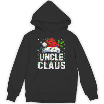 Uncle Claus Xmas Christmas Lights Pajama Family Matching Hoodie | Seseable UK