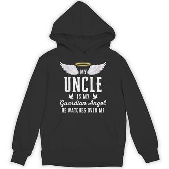 My Uncle Is My Guardian Angel In Loving Memorial Memory Hoodie - Thegiftio UK