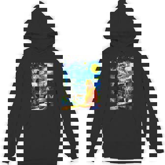Van Gogh Starry Night CatCat Mom Cat Dad Hoodie | Seseable FR