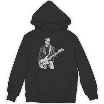 Vintage Frankenstein Bass Player Bass Guitar Rock And Roll Hoodie | Seseable UK