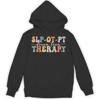 Vintage Therapy Dream Team Slp Ot Pt Rehab Therapist Week Hoodie - Thegiftio UK