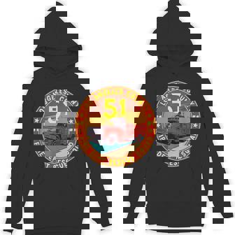 Vintage Truck Side 51 Emergency Squad Classic Emergency 51 Hoodie - Monsterry