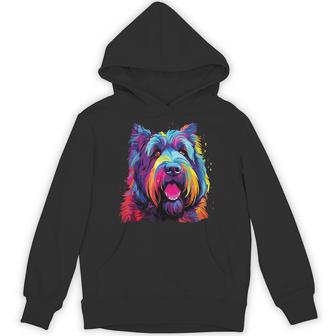 Watercolor Colorful Bouvier Des Flandres Dog Hoodie - Thegiftio UK