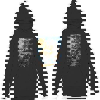 Werewolf Wolf Wolves Van Gogh Style – Starry Night Graphic Hoodie | Mazezy