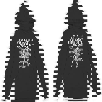 Wildcats Coquette Aesthetic Girly Team Mascot Lace Bow Hoodie - Monsterry