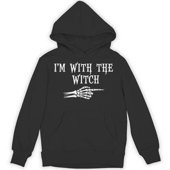 Im With The Witch Costume Halloween Hoodie - Monsterry