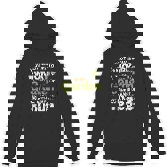 Work In My Garden And Hang Out With My Dog Gardening Hoodie | Mazezy