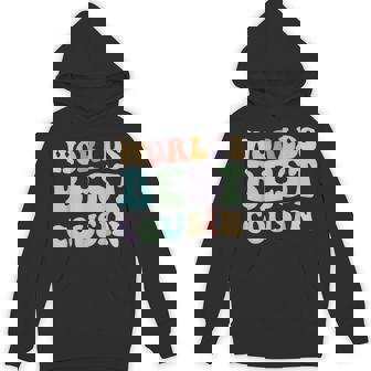 World's Best Cousin Retro Graphic – Fun And Colorful Cousin Hoodie - Thegiftio