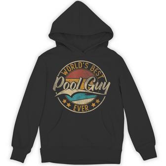 Worlds Best Pool Guy Pool Maintenance Swimming Pool Hoodie - Monsterry