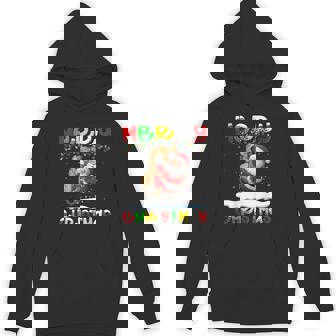 Xmas Lighting Santa Rock Climbing Merry Christmas Unisex Hoodie | Mazezy