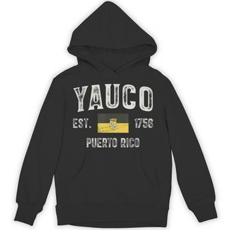 Yauco City In Puerto Rico Est 1756 Puerto Rico Flag Hoodie - Thegiftio UK