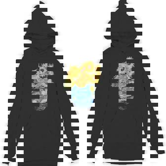 ゴッホ ひまわり&星月夜ポケット 美的アート パーカー - Kawaiitshirt