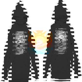 ナマケモノ ハンモック トロピカル サンセット リラクゼーション ヤシの木 平和 長袖tシャツ パーカー - Kawaiitshirt