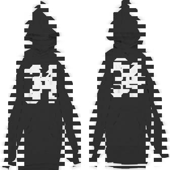 ナンバー34 スポーツジャージプレーヤー 34 ファン フロントプリント ヴァーシティ パーカー - Kawaiitshirt