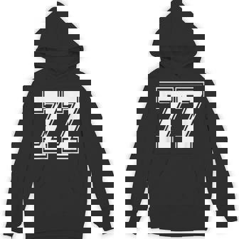ナンバー77 野球 フットボール 誕生日 パーカー - Kawaiitshirt