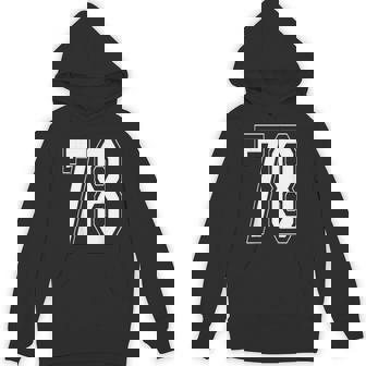 ナンバー78 バーシティスタイル ボールド スポーツ 誕生日 ジャージ パーカー - Kawaiitshirt
