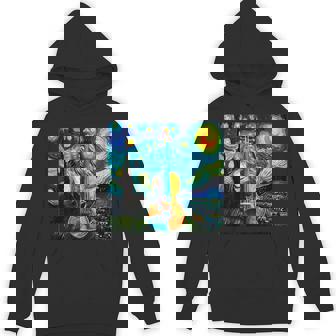 バイオリン 楽器 面白いtシャツ ゴッホ 星月夜 かわいい メンズ 子供 おもしろ 服 グッズ ネタ 音楽 パーカー - Kawaiitshirt