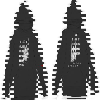 バルセロナ サグラダファミリア ヴィンテージ スパニッシュ I Love Barcelona パーカー - Kawaiitshirt