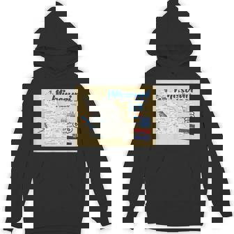 ミズーリ州、マップフラッグアーチブルーバードフラワーランドマーク パーカー - Kawaiitshirt