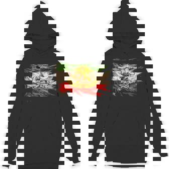 ライオンと太陽のエンブレムが付いたイランの国旗、ヴィンテージペルシャ遺産。 パーカー - Kawaiitshirt
