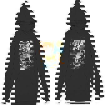 レッサーパンダ ハウリング トゥ ザ ムーン ミーム おもしろ 90年代 レッサーパンダ パーカー - Kawaiitshirt