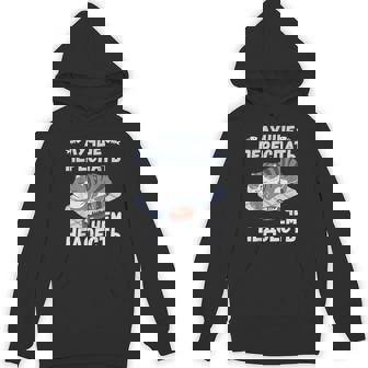 ロシア語の面白い猫のメッセージ「食べ足りないより寝過ぎの方がいい」 パーカー - Kawaiitshirt