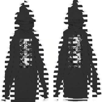 不気味な漫画 少女 怖い目 ホラー ハロウィン 恐ろしい パーカー - Kawaiitshirt