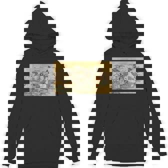 狸 狐 屏風絵 日本画 たぬき きつね パーカー - Kawaiitshirt