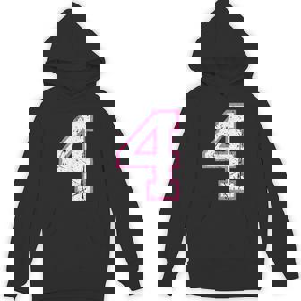 番号 4 ピンクのお気に入りの番号 パーカー - Kawaiitshirt