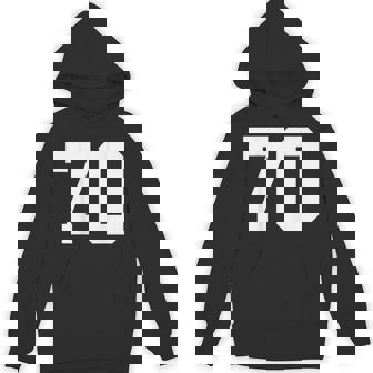 番号70 背面 スポーツチームジャージ番号 パーカー - Kawaiitshirt