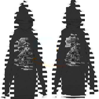 蒸気機関車 鉄道 機関車 ギフト 蒸気機関車 長袖tシャツ パーカー - Kawaiitshirt