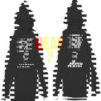 補聴器 耳障がいサポート 聴覚障害者への意識 長袖tシャツ パーカー - Kawaiitshirt