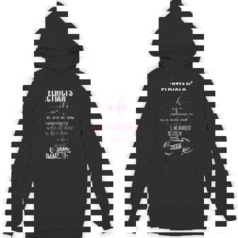 電気技師の妻シャツ 電気技師tシャツ ラインマンギフト パーカー - Kawaiitshirt