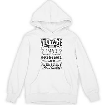 1963 Original Birth Year Vintage Made In 1963 Hoodie - Thegiftio UK