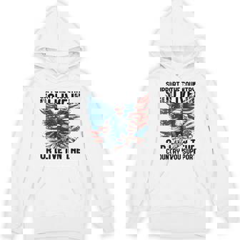 4Th Of July American Flag Support The Country You Live In Hoodie | Mazezy