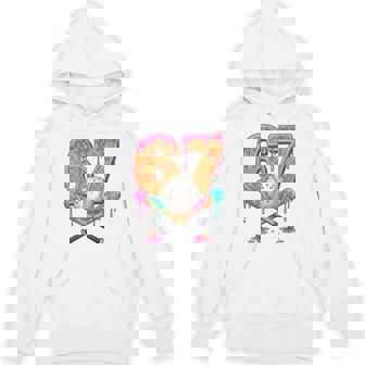 67 Ice Cream Drip Baseball Number 67 Player 67Th Birthday Hoodie - Thegiftio