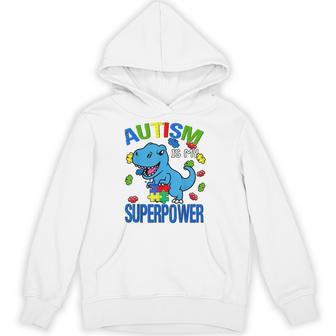 Autism Is My Super Power Autism Awareness Toddler Brother Hoodie - Thegiftio UK