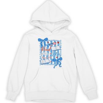 Bookish Red White And Blue Patriotic Read 4Th Of July Hoodie | Seseable UK