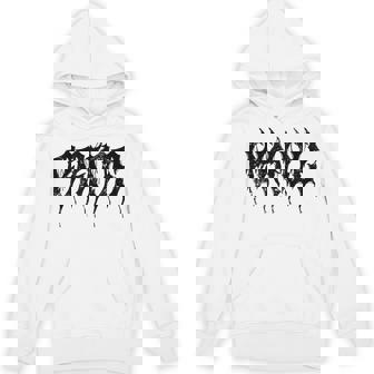 Bride But In DeathMetal Font Heavy Music Wedding Day Unisex Hoodie | Mazezy