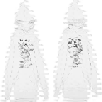 Cavachon Dog Raising Paw Hoodie - Monsterry