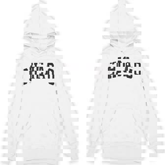 Chicago Throwback Print Classic Hoodie - Monsterry