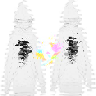 Colorful Skiing Ski Snowboarder Snowboarding Hoodie | Mazezy